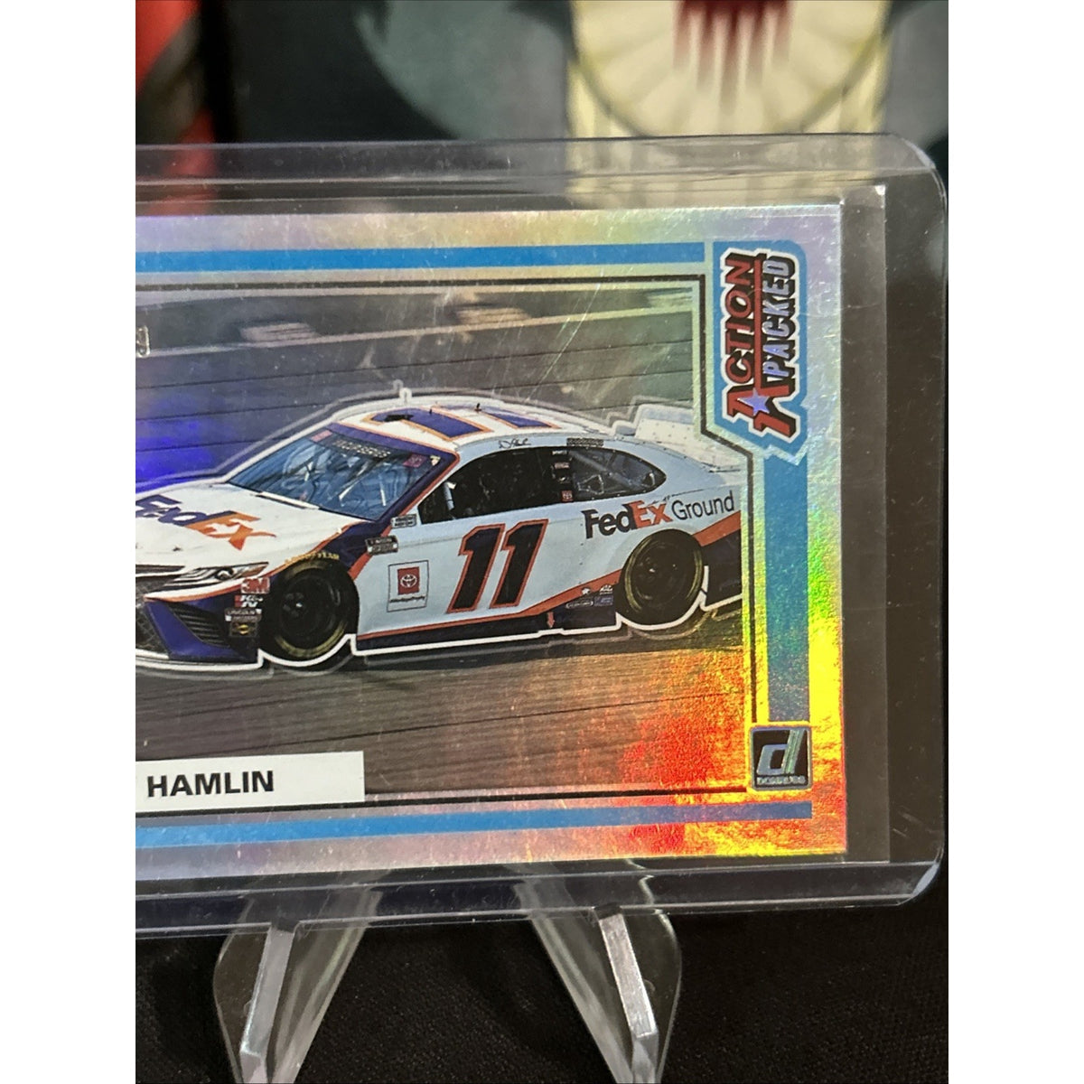 2021 Donruss Racing Action Packed #AP3 Denny Hamlin /199 - Pack Fresh New