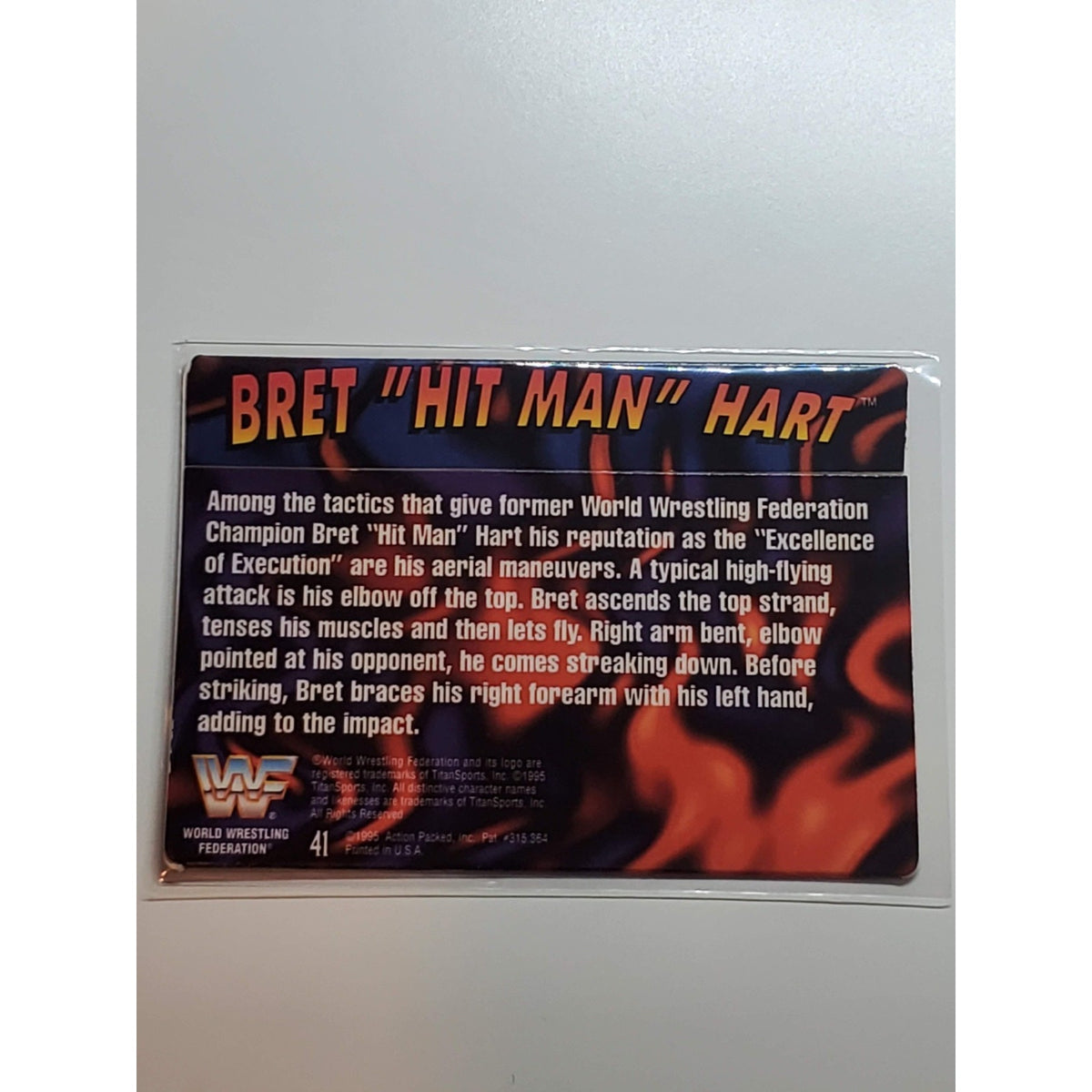 1995 Action Packed WWF - Bret Hart #41