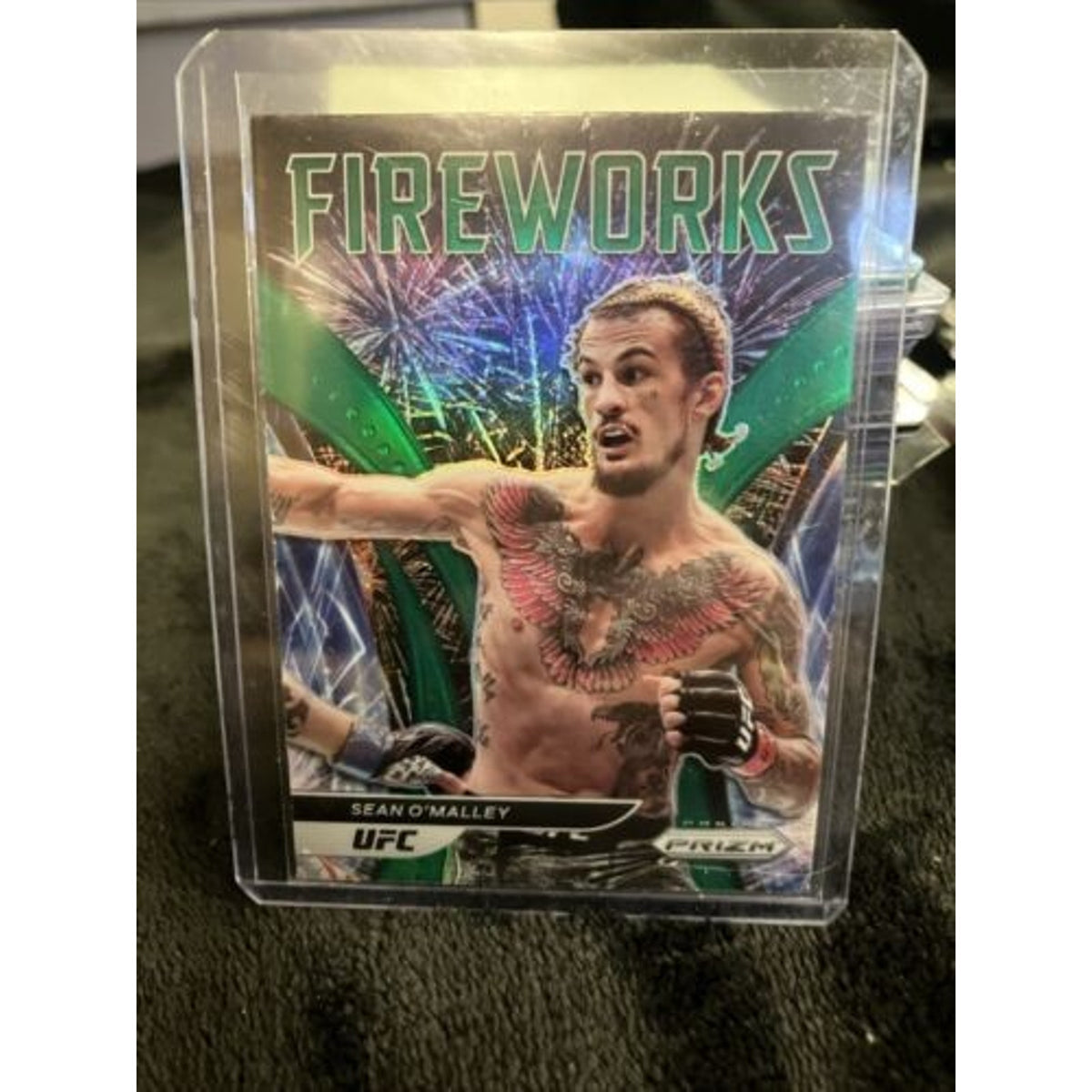 Fireworks SP Pack Fresh New Mint 2022 Panini Prizm UFC Sean O' Malley Green