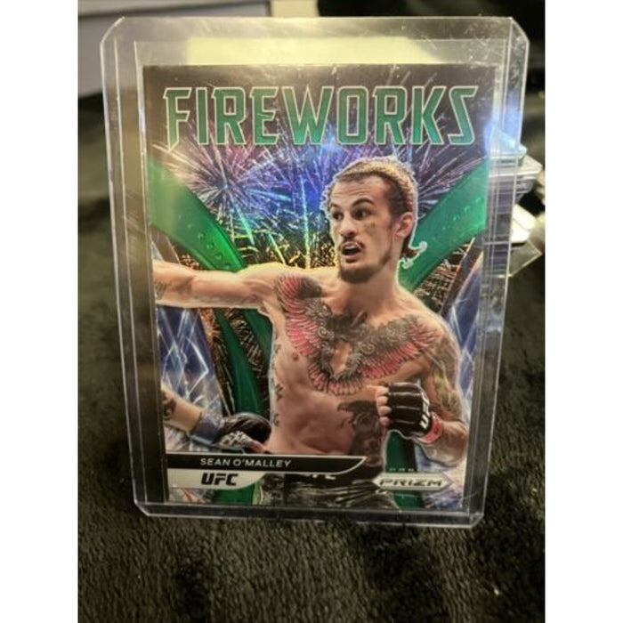 Fireworks SP Pack Fresh New Mint 2022 Panini Prizm UFC Sean O' Malley Green