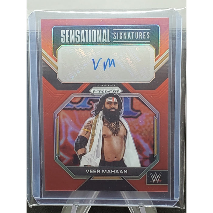 2023 WWE - Prizm - Auto Sensational Signatures - Red /99 - Veer Mahaan