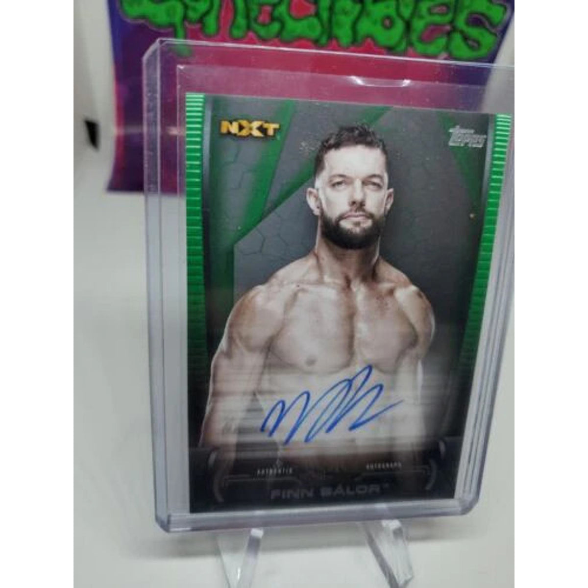 2021 Topps WWE Undisputed Finn Balor A-FB On Card Auto Green #42/50