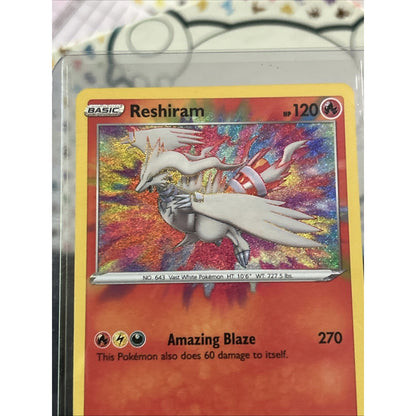 Reshiram Basic HP 120 #17/72 Foil Pokemon 2021 Card - Pack Fresh New