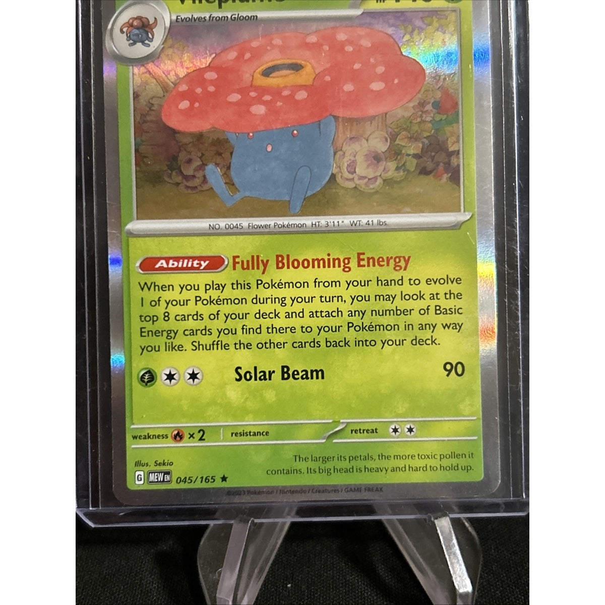 Vileplume 045/165 Holo SV: Scarlet & Violet 151 Pokemon / Pack Fresh New