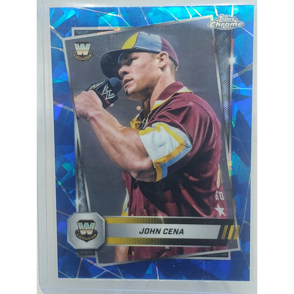 John Cena | 2025 | WWE | Topps Chrome Sapphire | Legendary | 17 Championship |