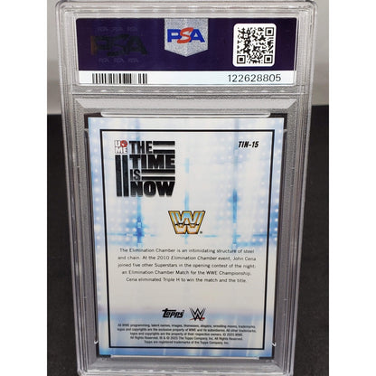2025 TOPPS CHROME WWE -- John Cena The Time Is Now Gold Refractor PSA 9 /50