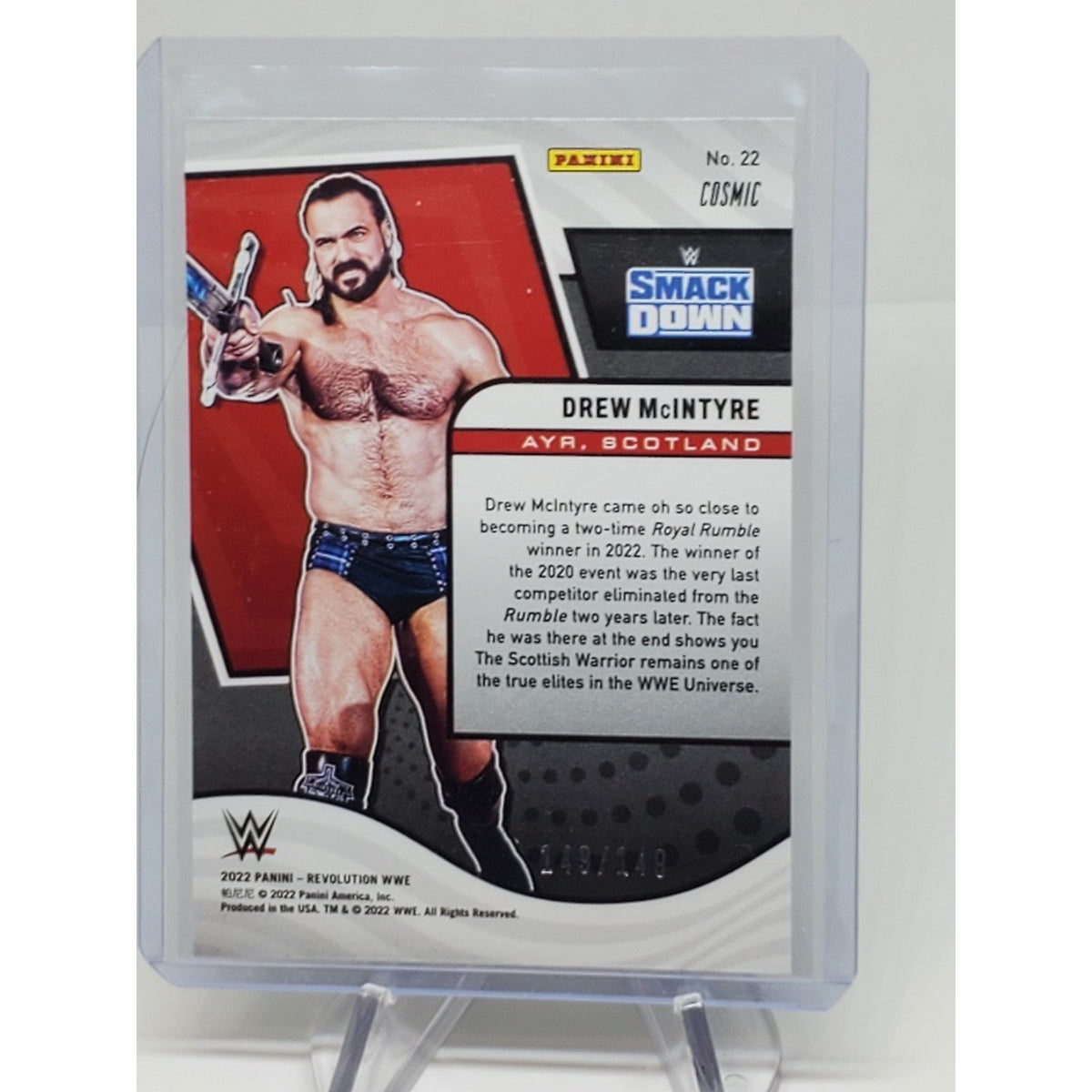 2022 Panini Revolution WWE - Drew McIntyre #22 Cosmic /149