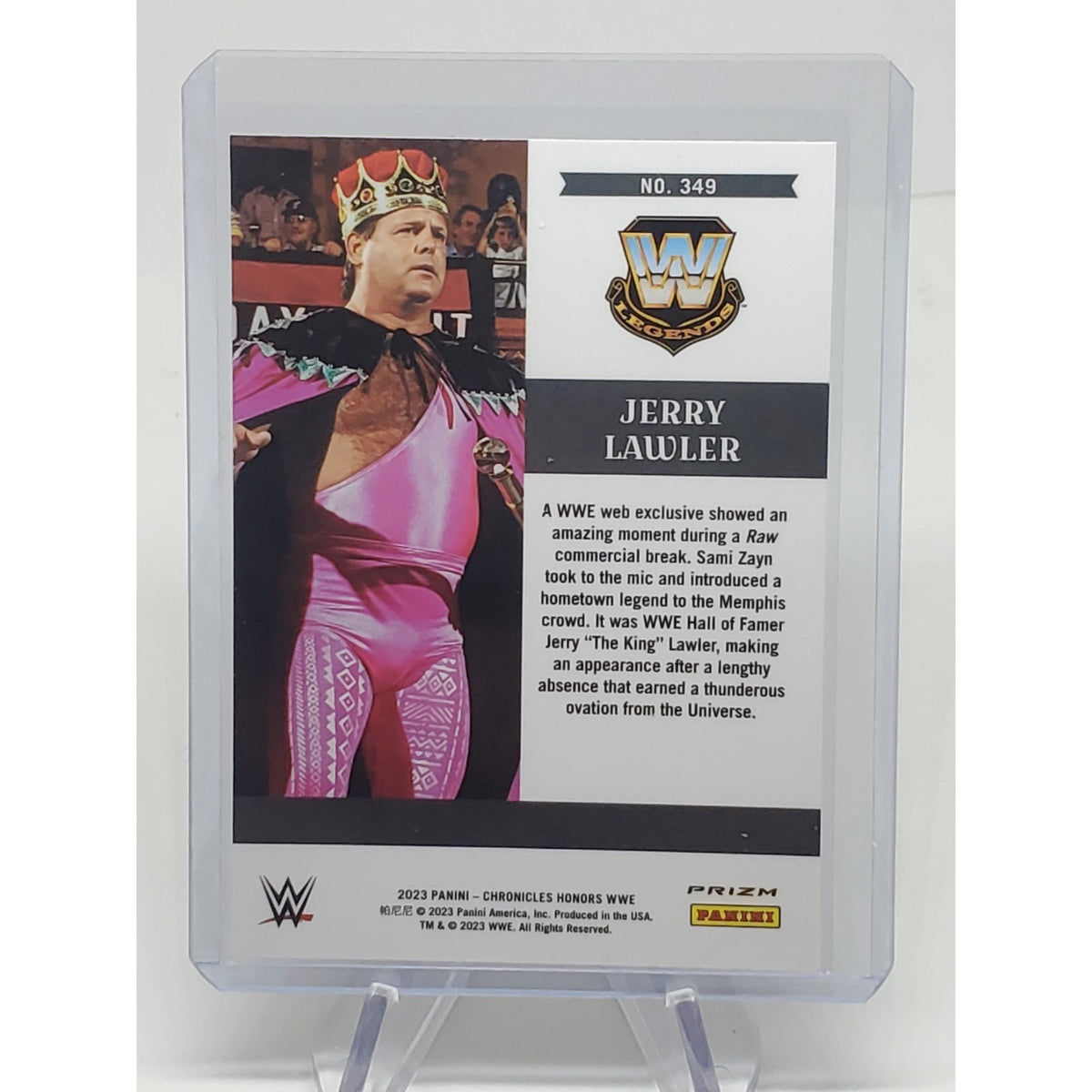 2023 Panini Chronicles WWE Honors #349 Jerry Lawler Silver Wave