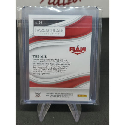 2023 Panini Immaculate Collection WWE The Miz #98 Red Parallel /35