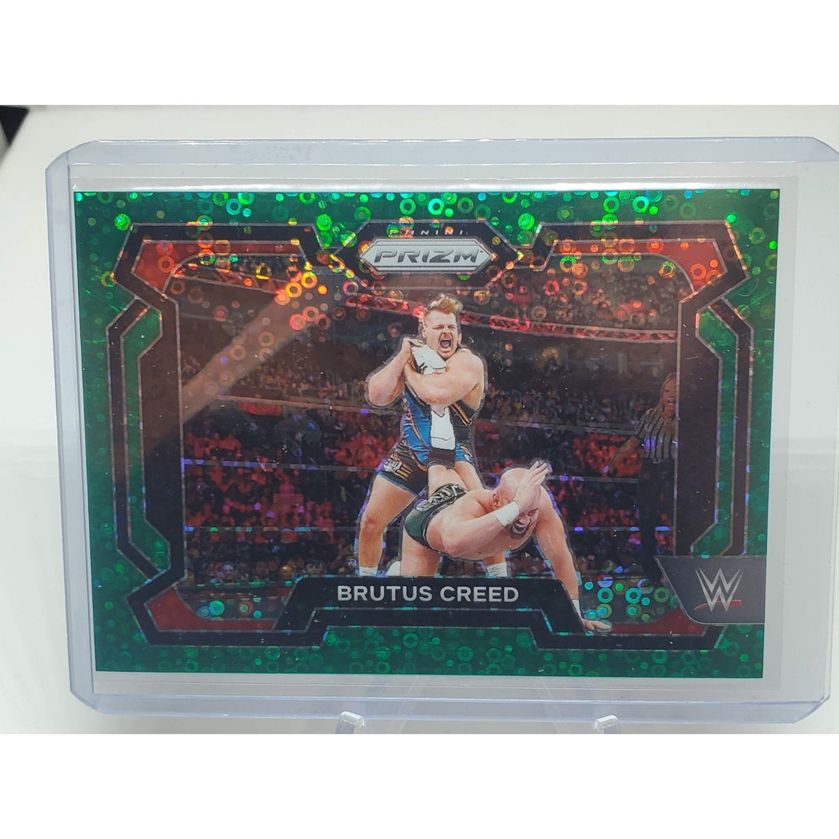 2024 Panini Prizm WWE WRESTLING UNDER CARD GREEN BRUTUS CREED #/49