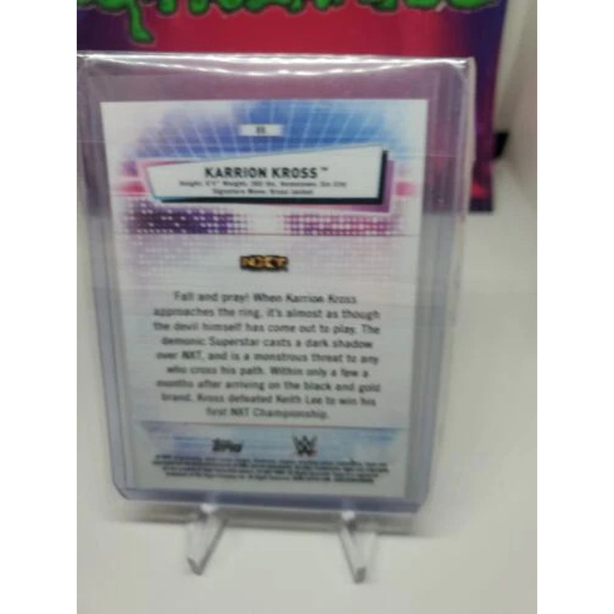 Karrion Kross 2021 Topps Chrome WWE SP Aqua Refractor Parallel #d /150 NXT Card