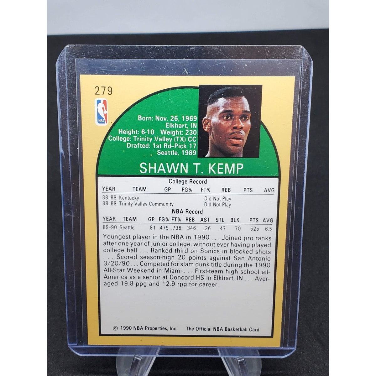 1990-91 NBA Hoops - Shawn Kemp #279 (RC)