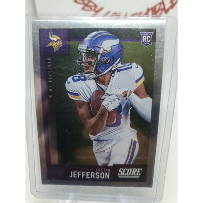 2020 NFL Chronicles Score Justin Jefferson Rookie Card #449 RC Vikings