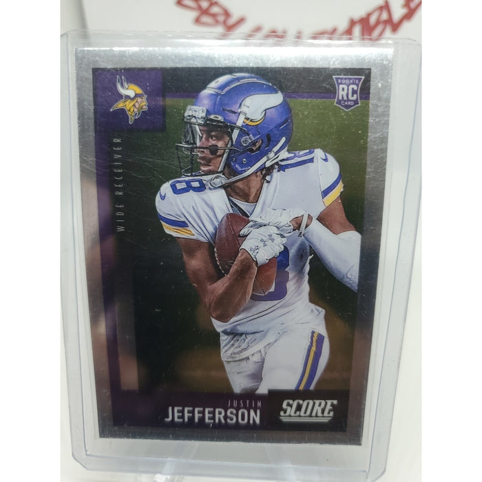 2020 NFL Chronicles Score Justin Jefferson Rookie Card #449 RC Vikings