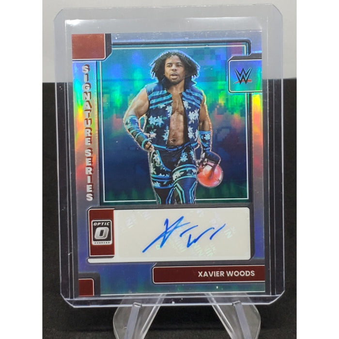 2023 Panini Chronicles Donruss Optic Silver Holo WWE Xavier Woods Auto