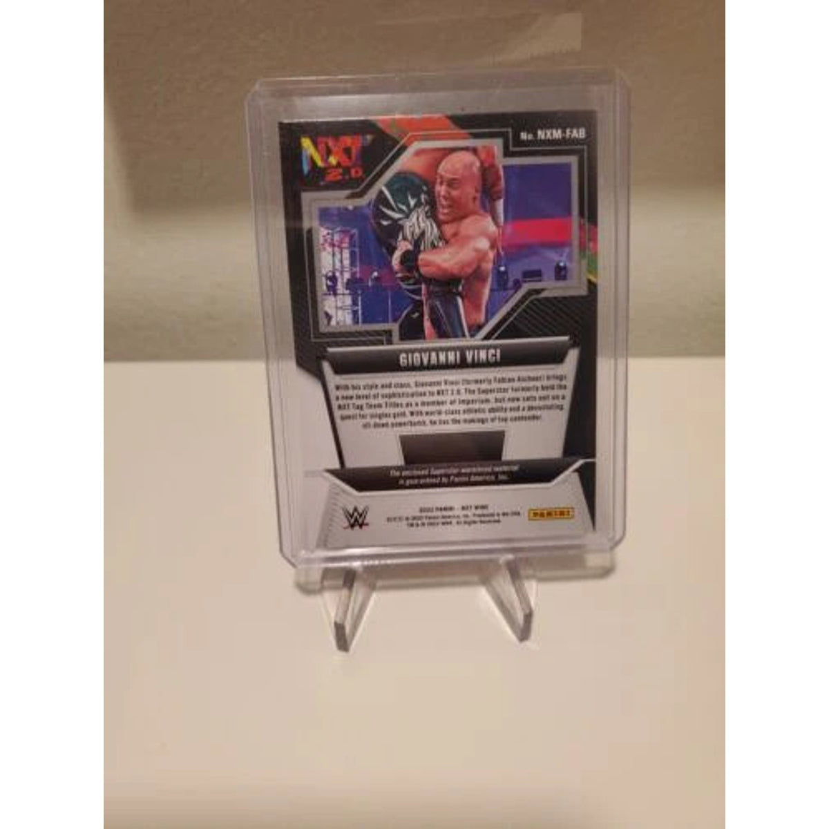 WWE Panini NXT 2.0 Giovanni Vinci Relic 2022