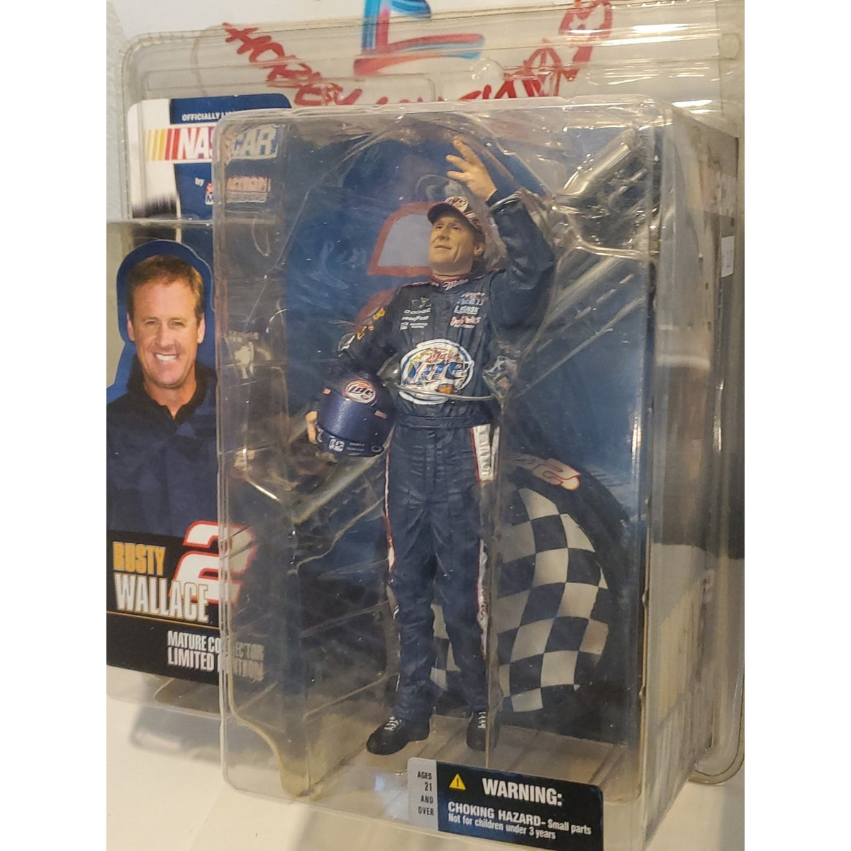 McFarlane NASCAR 1 RUSTY WALLACE #2 Series 1 RUSTY NASCAR UNIFORM 2003