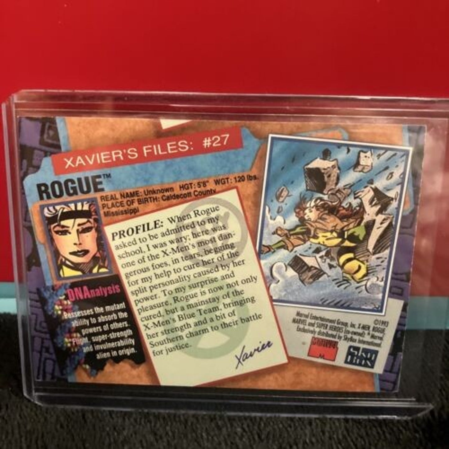 SkyBox Marvel X-Men Series 2 1993 ,Trading Cards #27 Rogue MINT