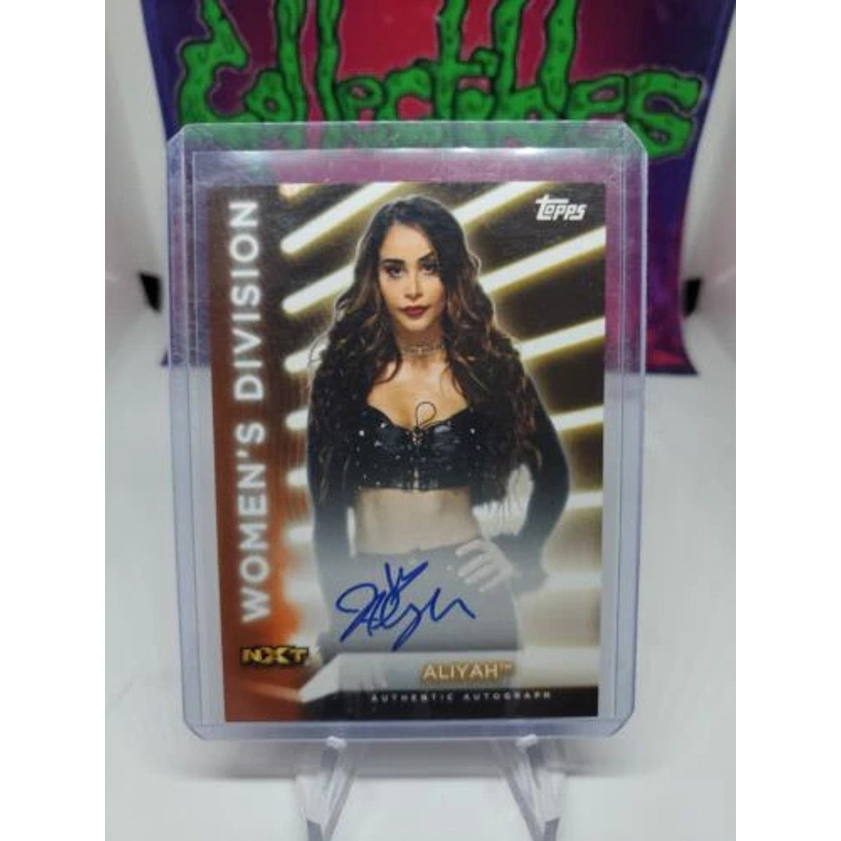 2021 Topps WWE Women's Division Aliyah Autograph Card /75
