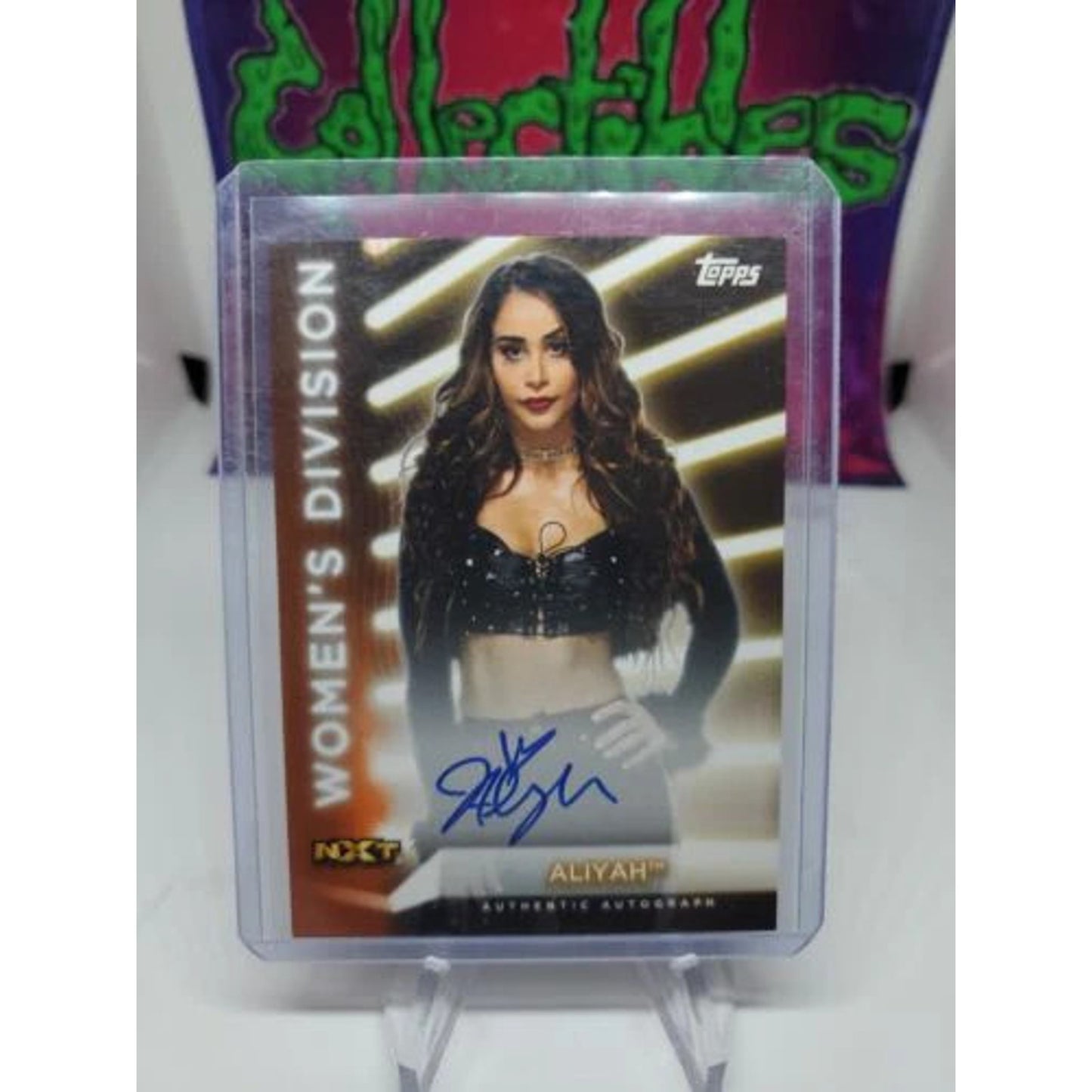 2021 Topps WWE Women's Division Aliyah Autograph Card /75
