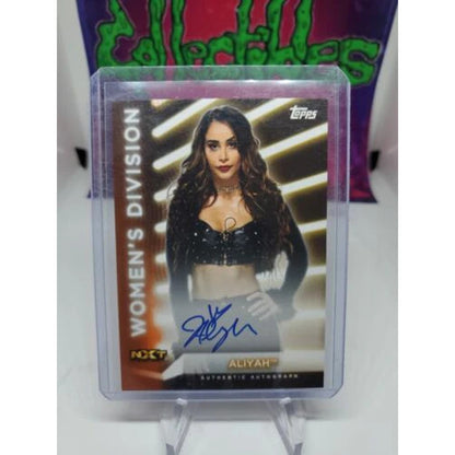 2021 Topps WWE Women's Division Aliyah Autograph Card /75