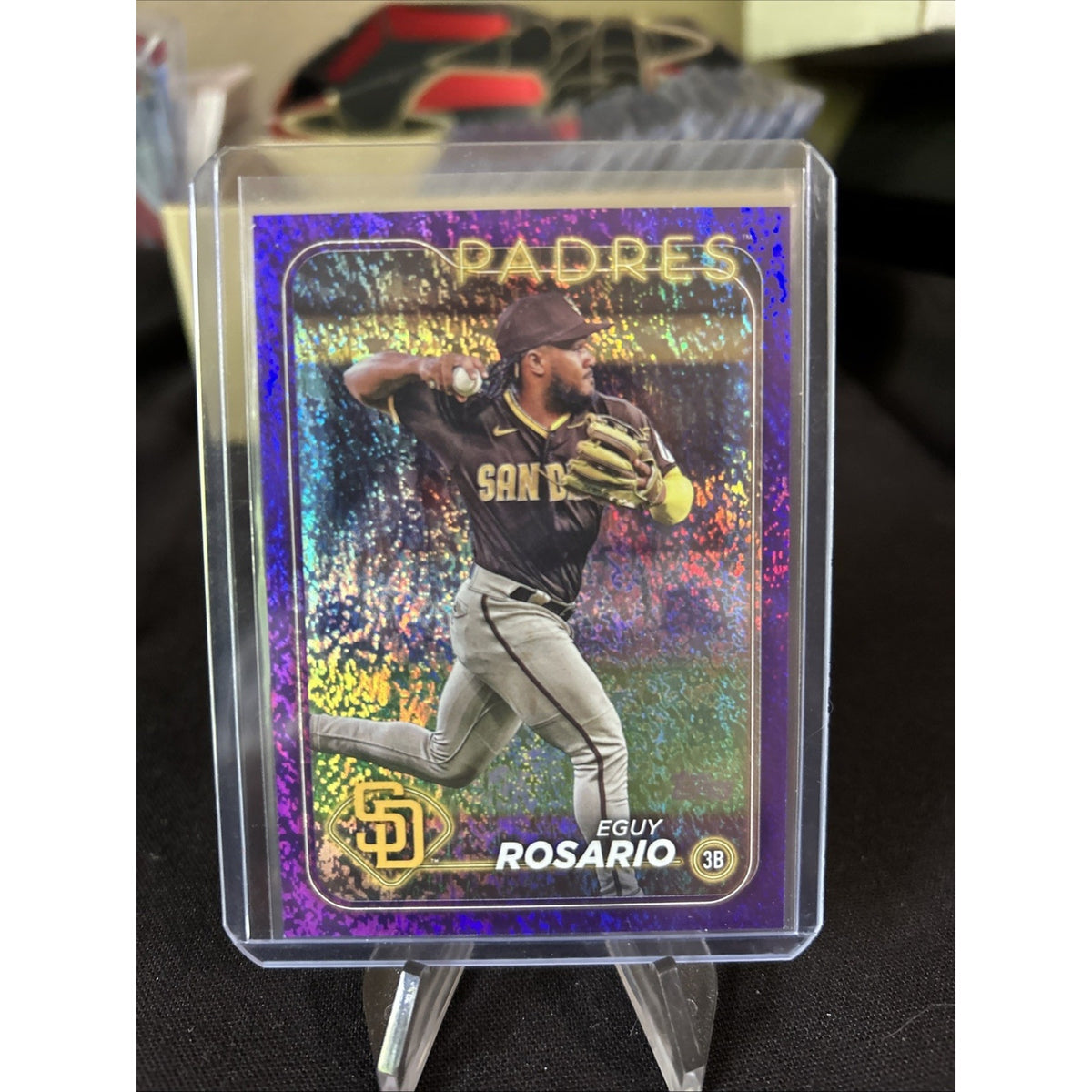 2024 Topps Series 2 Eguy Rosario /799 Purple Foil #414 - Pack Fresh New