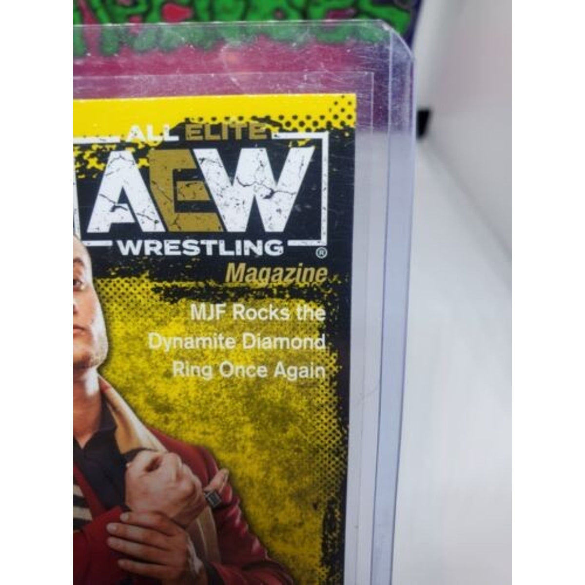 2021 Upper Deck AEW - MJF AEW Magazine Yellow Parallel