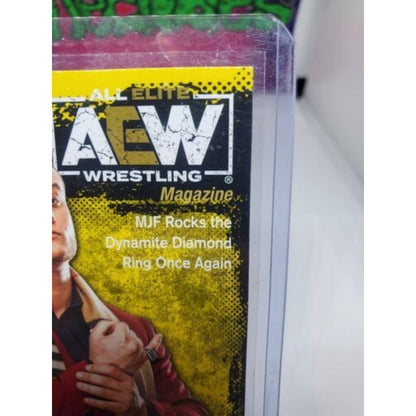 2021 Upper Deck AEW - MJF AEW Magazine Yellow Parallel