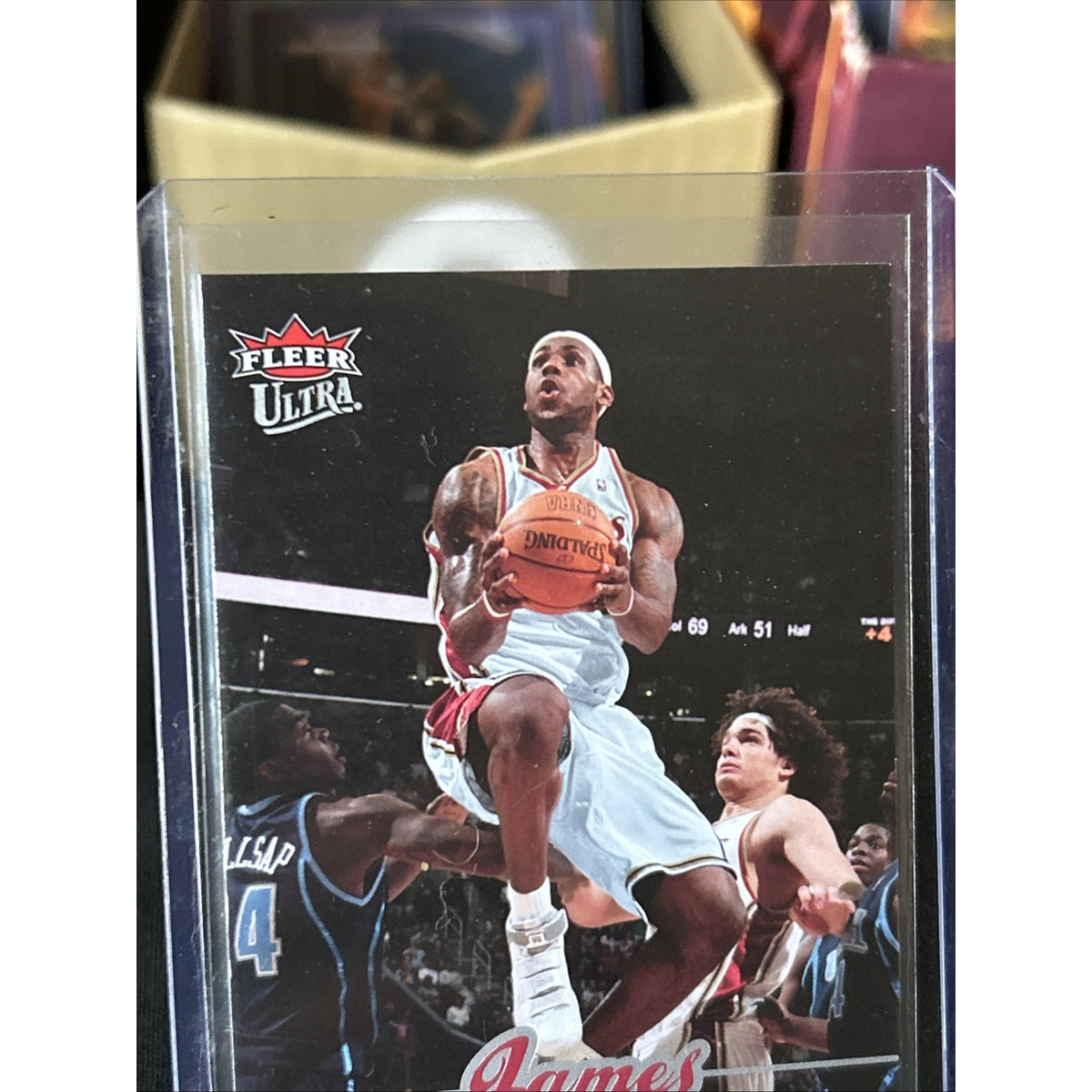 2007-08 Fleer Ultra LEBRON JAMES - CAVS LAKERS #28 / Clean