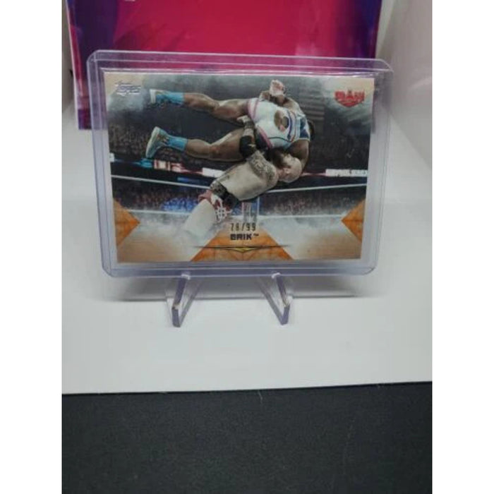 Erik 2020 Topps orange Undisputed WWE Raw Card #11. #/99