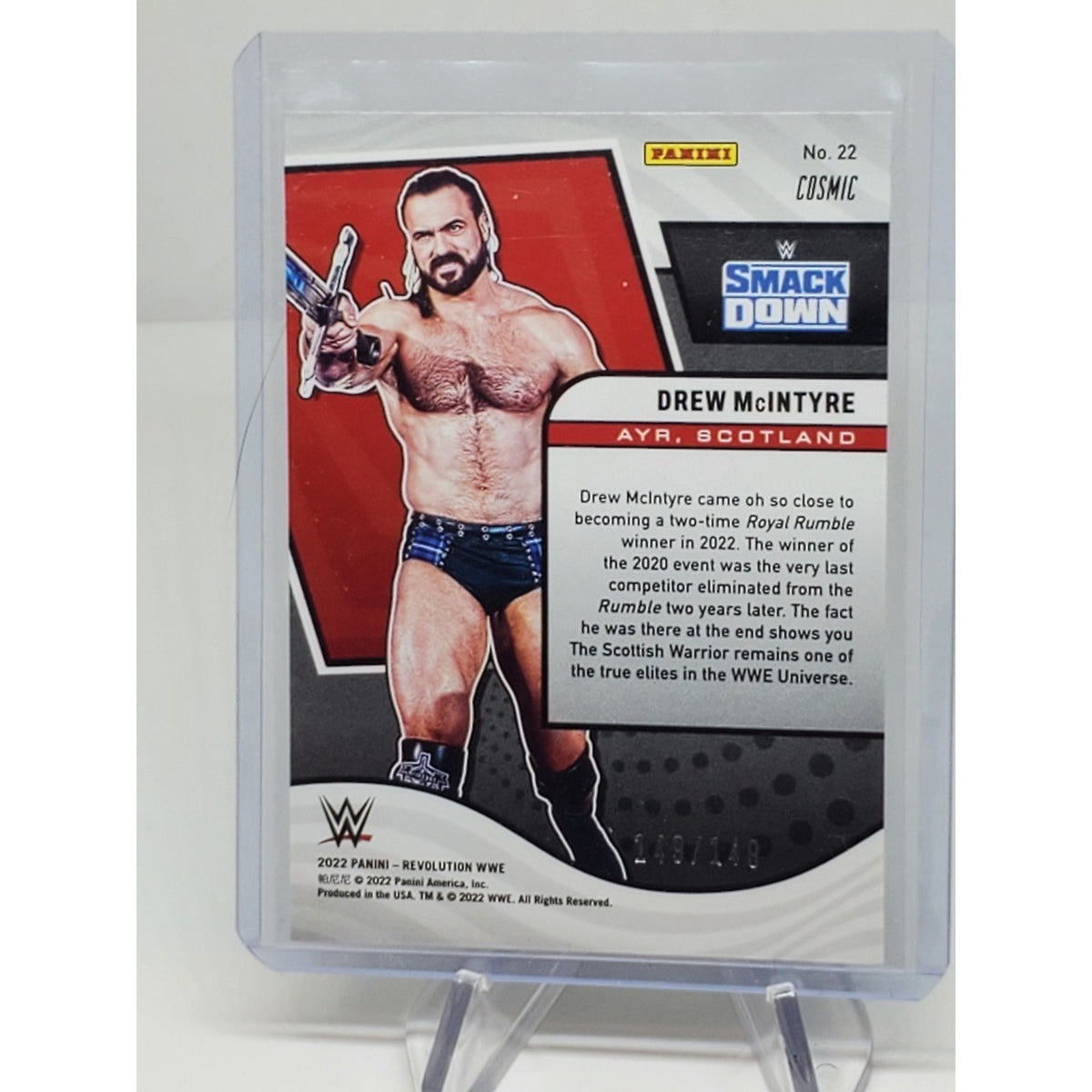 2022 Panini Revolution WWE - Drew McIntyre #22 Cosmic /149