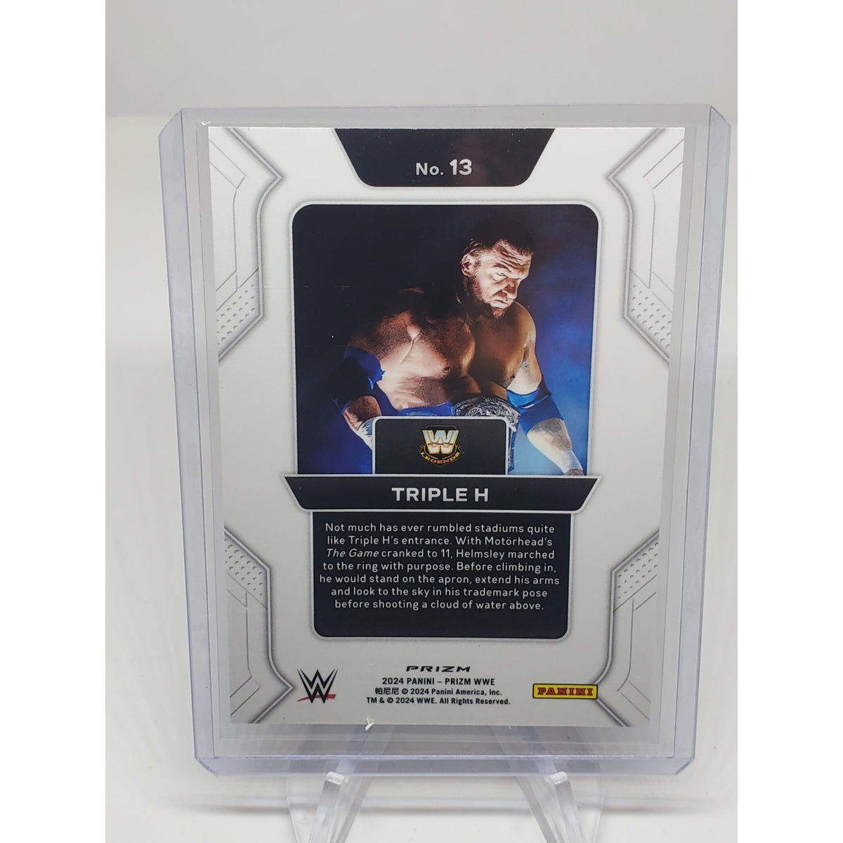 Triple H 2024 Panini Prizm WWE Undercard Prizmatic Entrances Disco Prizm #13