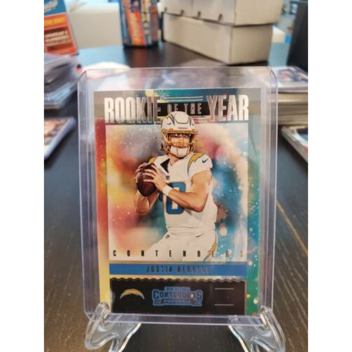 Justin Herbert 2020 NFL PANINI Contenders Rookie of the Year #RY-JHE Chargers