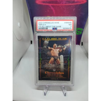 2022 Panini Chronicles WWE It's All About The Game Triple H #HHH-45 PSA 7 P
