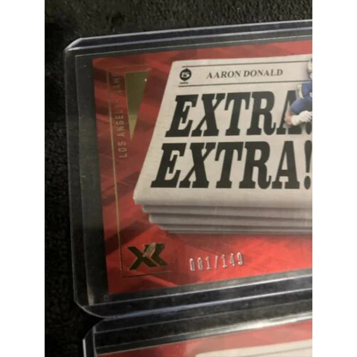 2 Cards 2021 Panini XR - Extra Extra Red #EXT6 Aaron Donald /149 (069/081) New