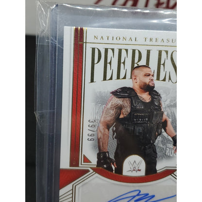 2024 Panini National Treasures WWE - Peerless Signatures Akam #PL-AKM /99 (AU)