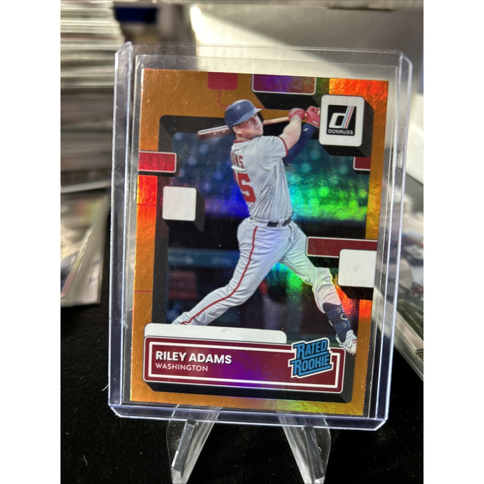 2022 Donruss Riley Adams Rated Rookie Orange Holo Parallel - Pack Fresh New