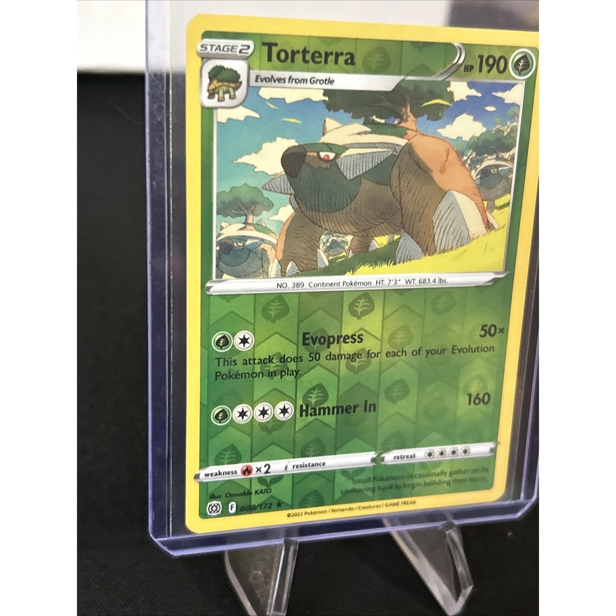 Torterra [Reverse Holo] 8/172 Pokémon TCG Brilliant Stars