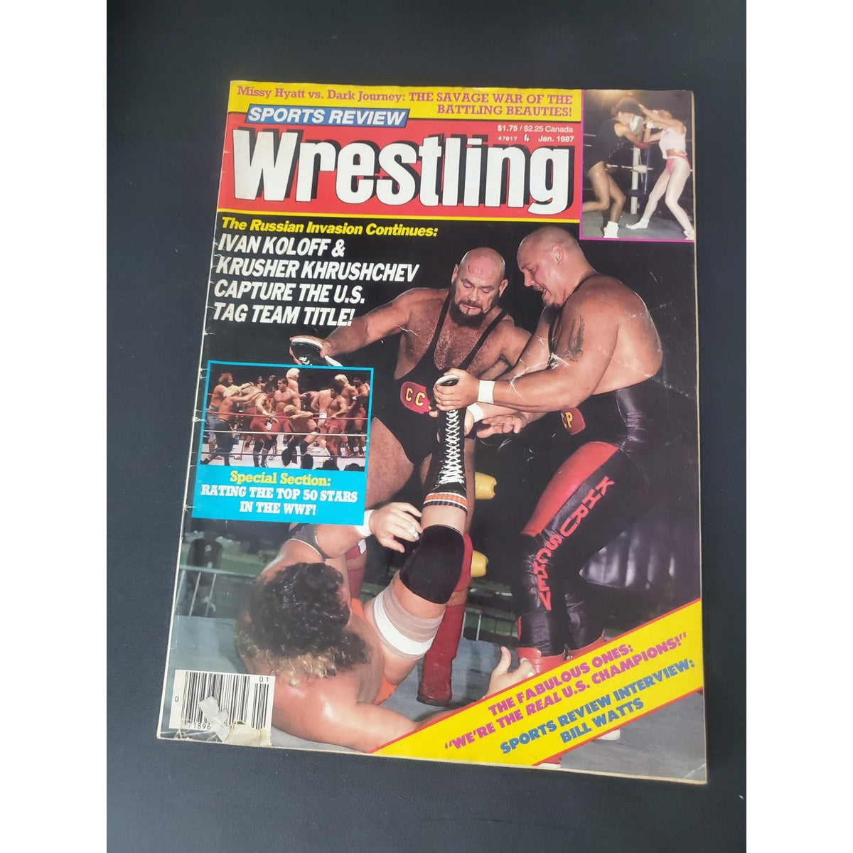 Sports Review Wrestling Magazine January 1987 Ivan Koloff