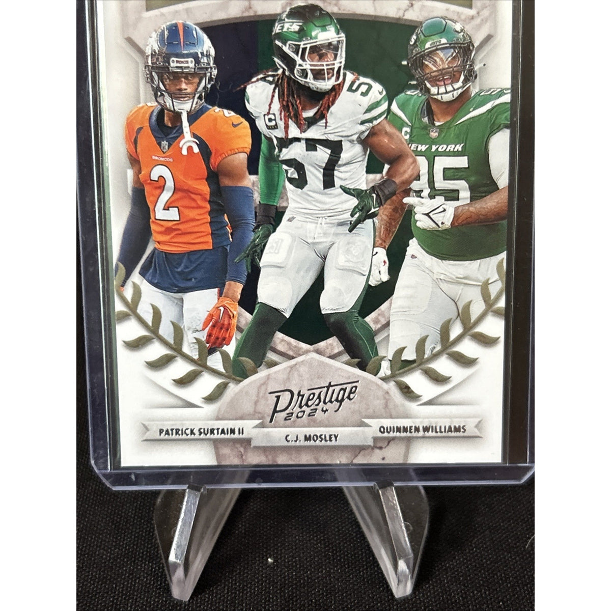 2024 Panini Prestige Alma Maters 19 Patrick Surtain, C.J. Mosley, Quinnen. NEW