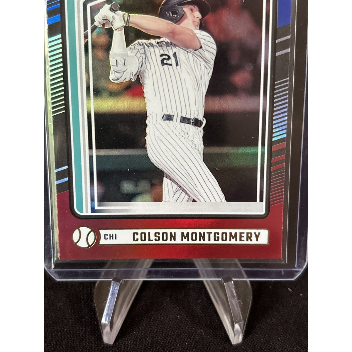 2024 Panini Donruss Colson Montgomery Foil Rated Prospect #162 / Pack Fresh New