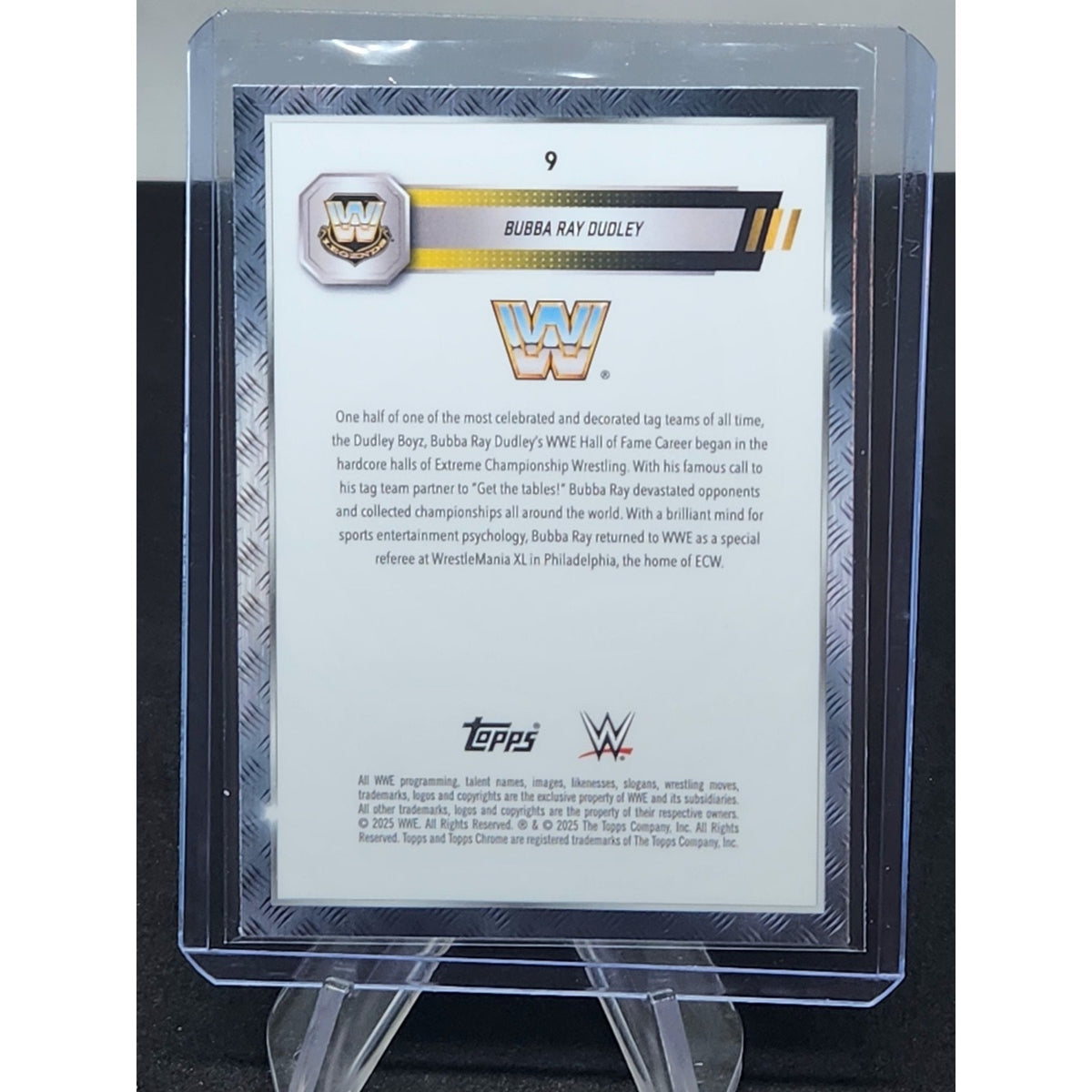 BUBBA RAY DUDLEY 2025 Topps Chrome WWE Refractor Prism #9