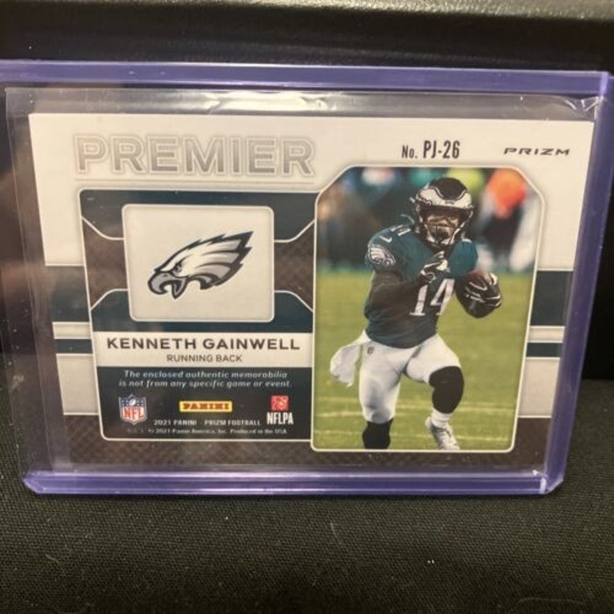 Pink Prizm Premier Jersey Patch RC 2021 Panini Prizm Kenneth Gainwell Pack New