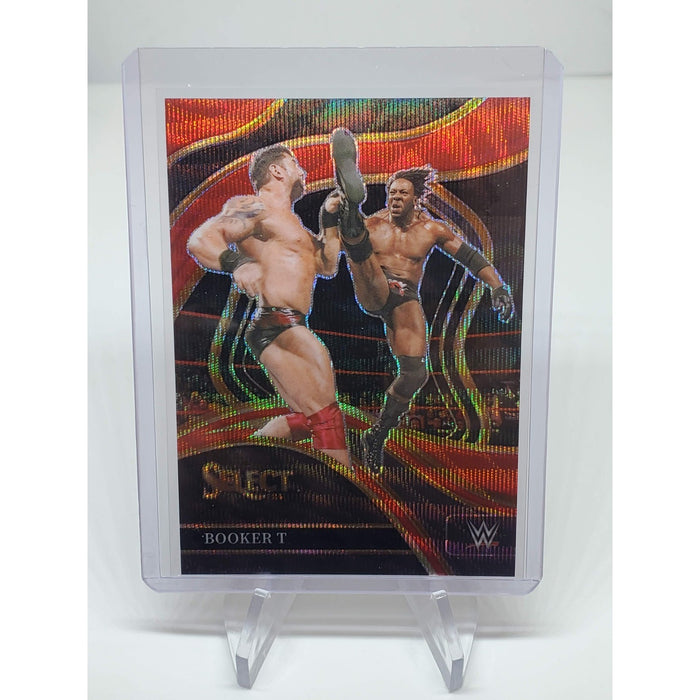 2024 Panini Select WWE Ringside Booker T Red Wave Prizm /99