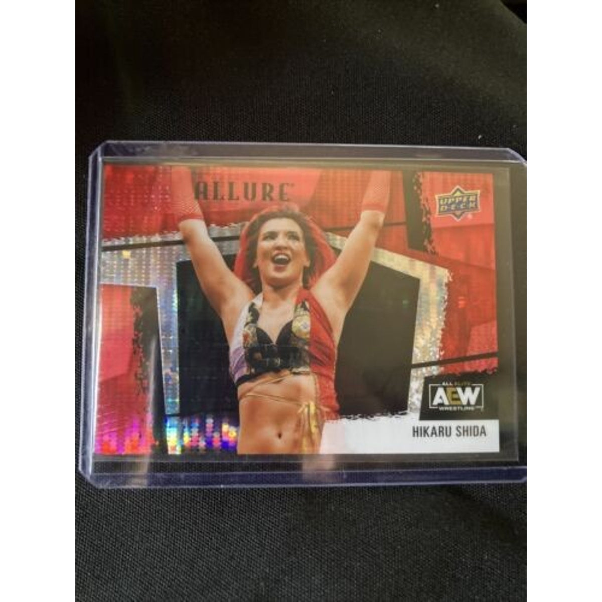 2022 UPPER DECK AEW ALLURE Horizontal SP Hikaru Shida Red Rainbow #123 /Pack New