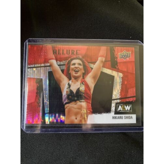 2022 UPPER DECK AEW ALLURE Horizontal SP Hikaru Shida Red Rainbow #123 /Pack New