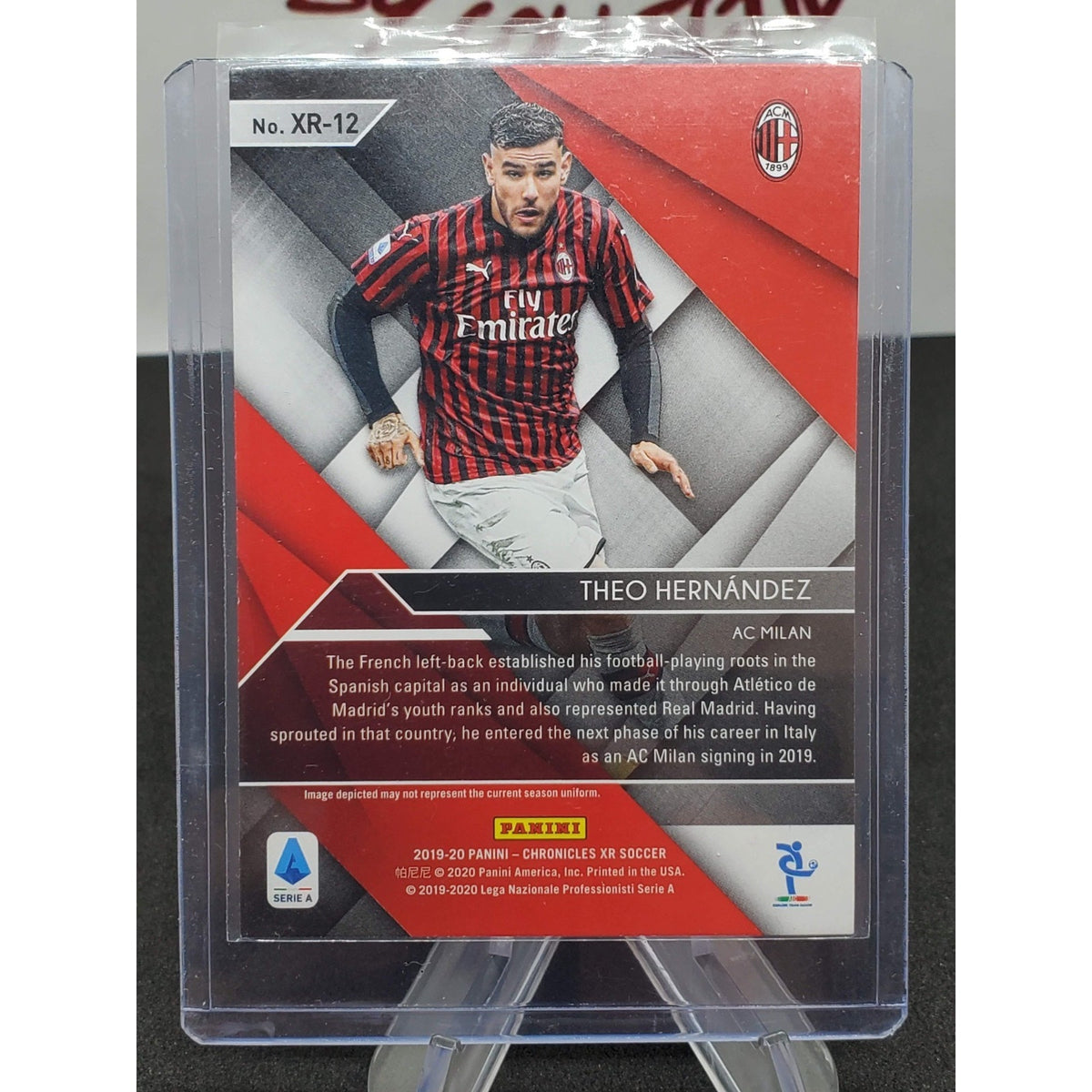 Theo Hernandez Ac Milan 2019-20 Chronicles XR Orange Parallel Soccer RC
