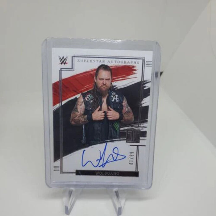 Auto Superstar Autograph 2022 Panini Impeccable WWE WOLFGANG /99 #SA-WFG