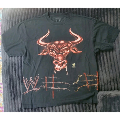 Size XL - Travis Scott X WWE The Rock WrestleMania 41 Tee Cactus Jack IN HAND
