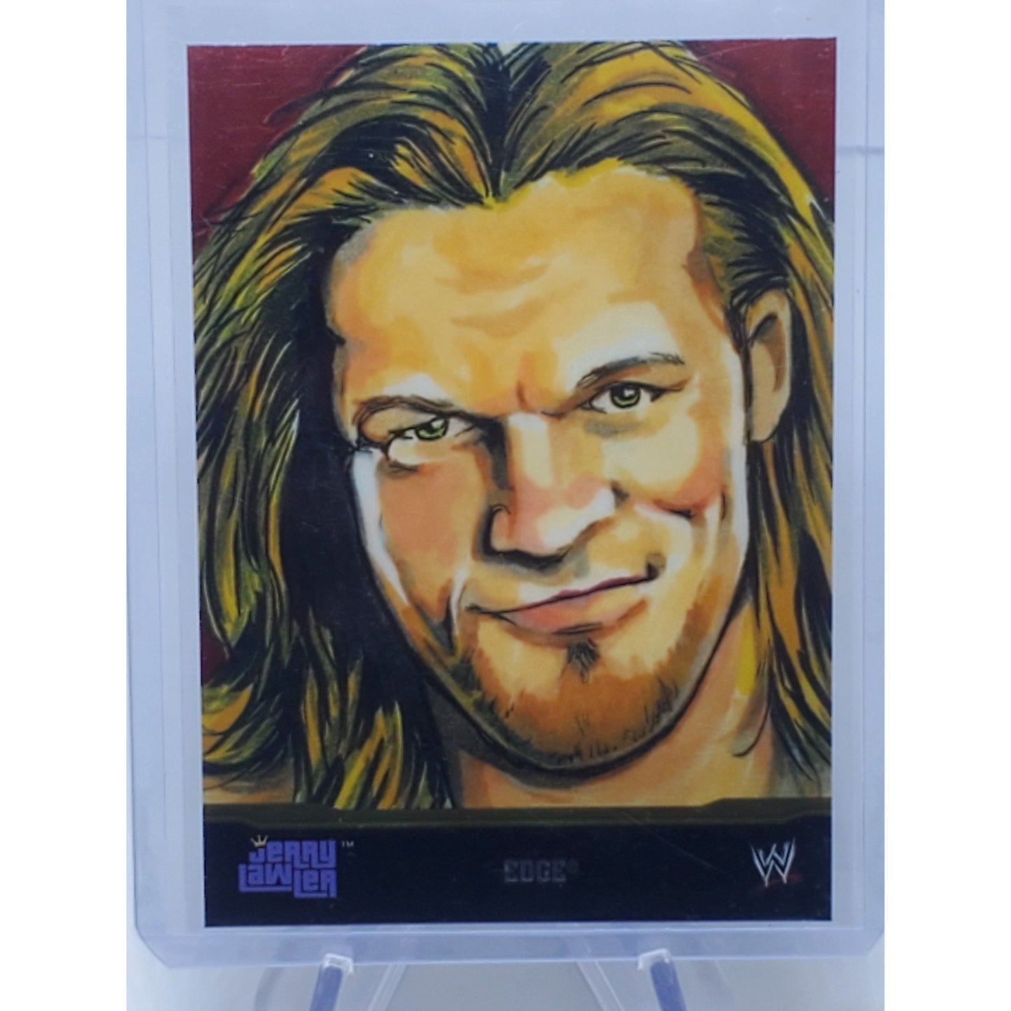 2014 Topps Chrome WWE Jerry Lawler Portraits 10 Edge